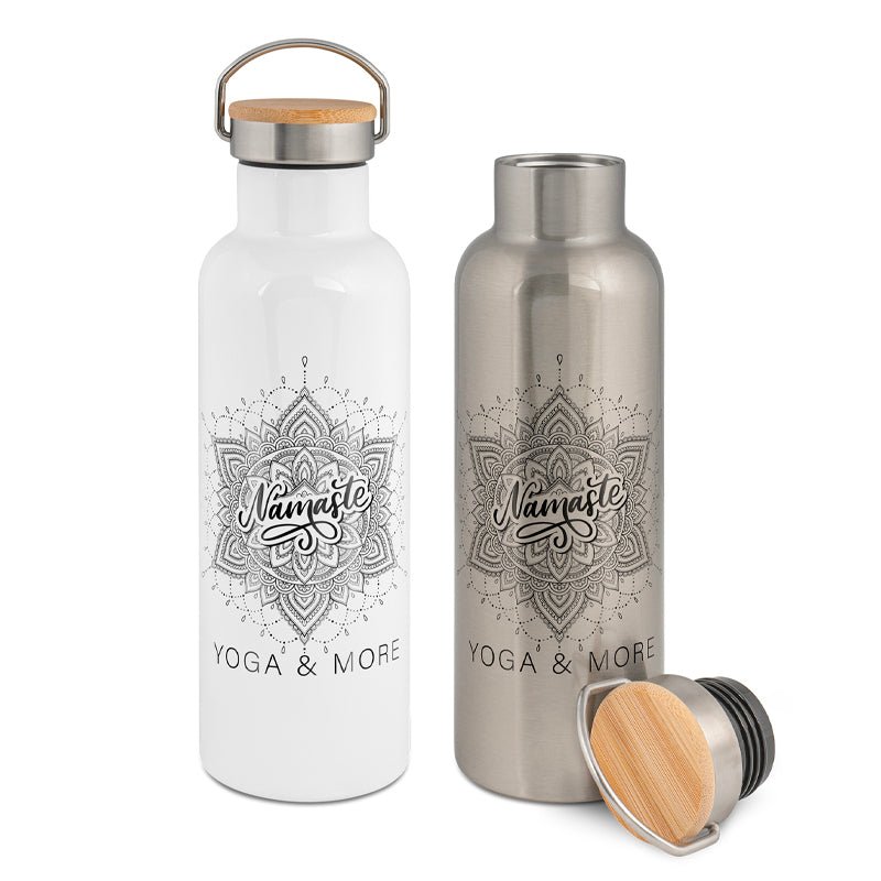 Trinkflasche Tulman mit Bambusdeckel 750 ml - Drucksaal