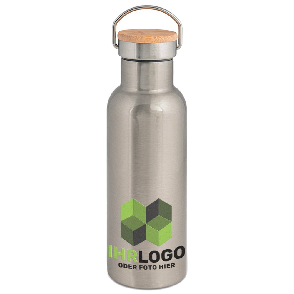 Trinkflasche Tulman mit Bambusdeckel 750 ml - Drucksaal