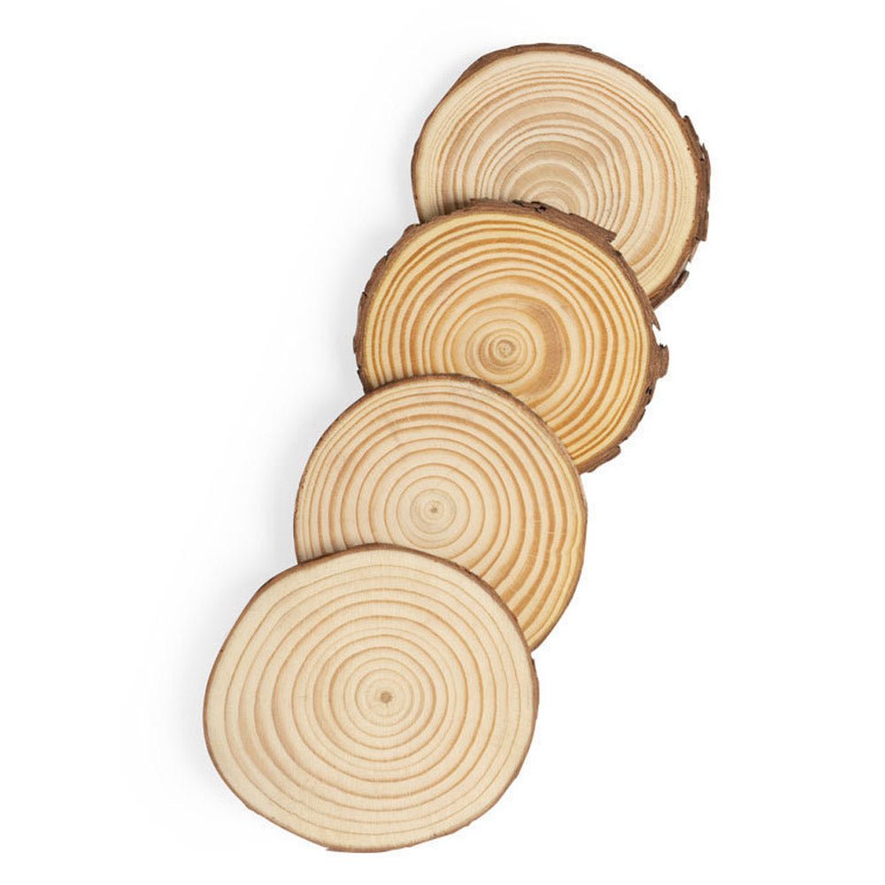 Untersetzer aus natürlichem Kieferholz - Naturschnitt - Drucksaal