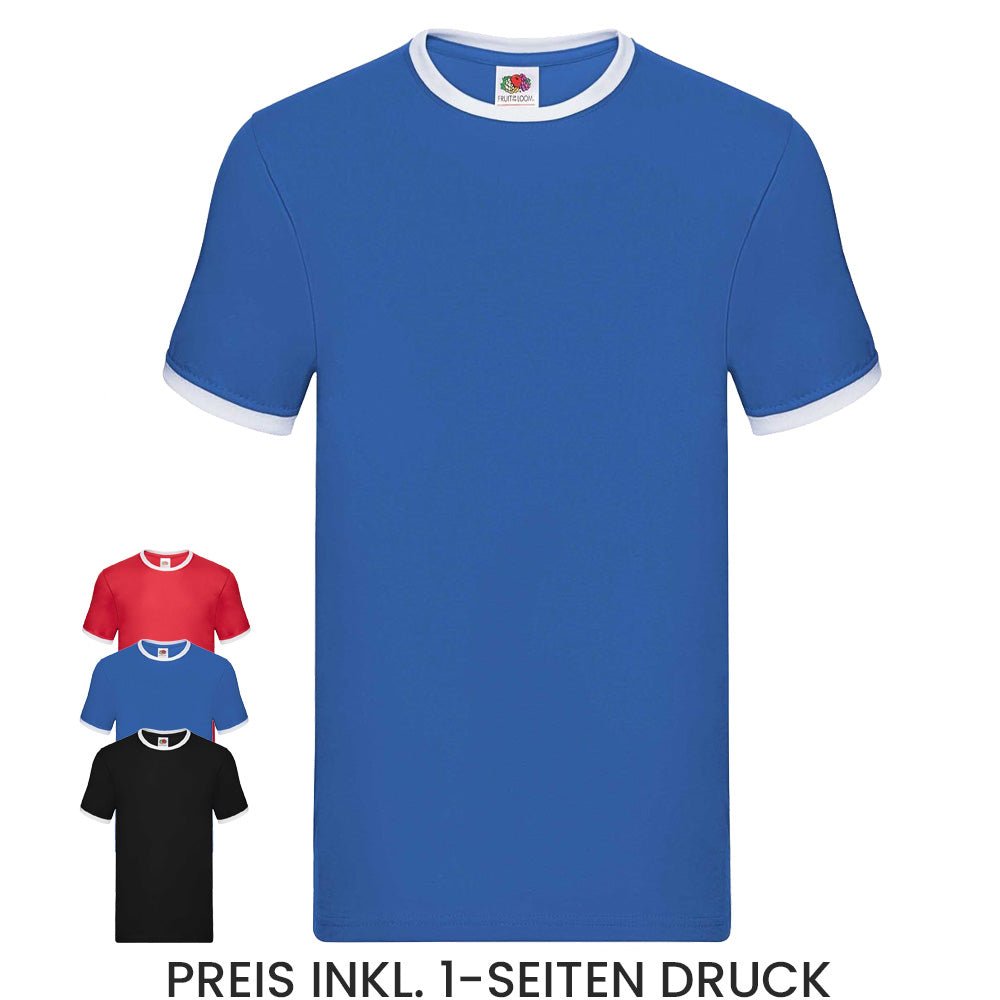 Valueweight Ringer T-Shirt 165 gr. - Drucksaal