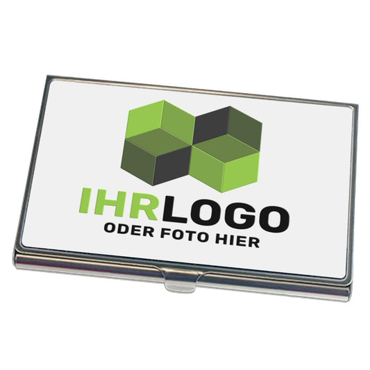 Visitenkartenbox, Etui aus Metall - Drucksaal