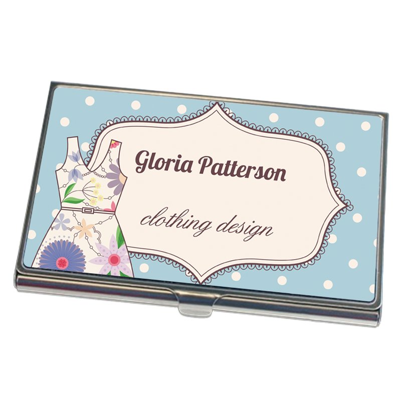 Visitenkartenbox, Etui aus Metall - Drucksaal