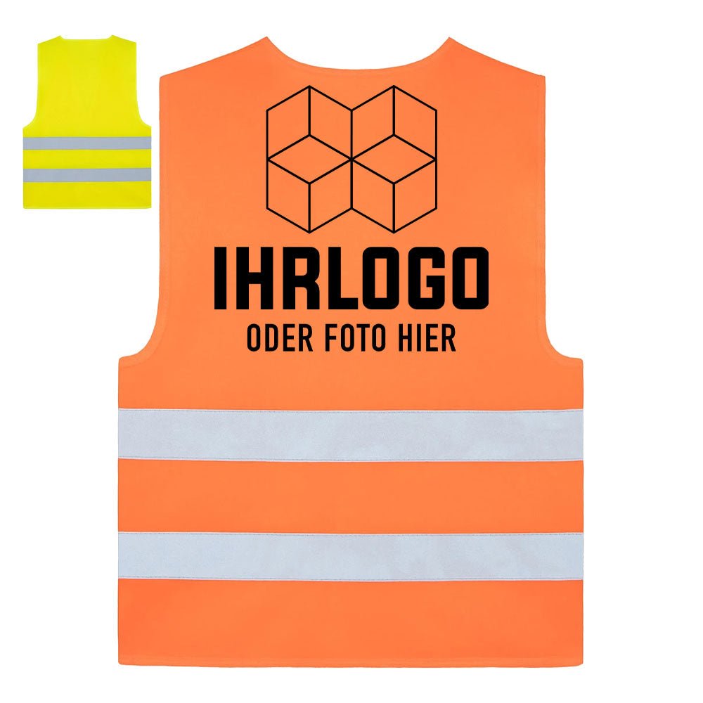 Warnweste - Standard neongelb Unisex - Drucksaal