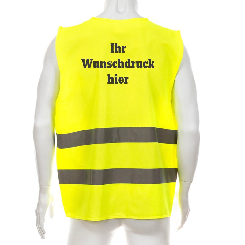 Warnweste - Standard neongelb Unisex - Drucksaal