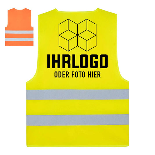 Warnweste - Standard neongelb Unisex - Drucksaal