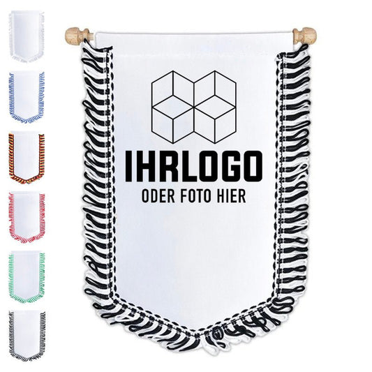 Wimpel Fünfeck gross 22 x 28 cm - Drucksaal