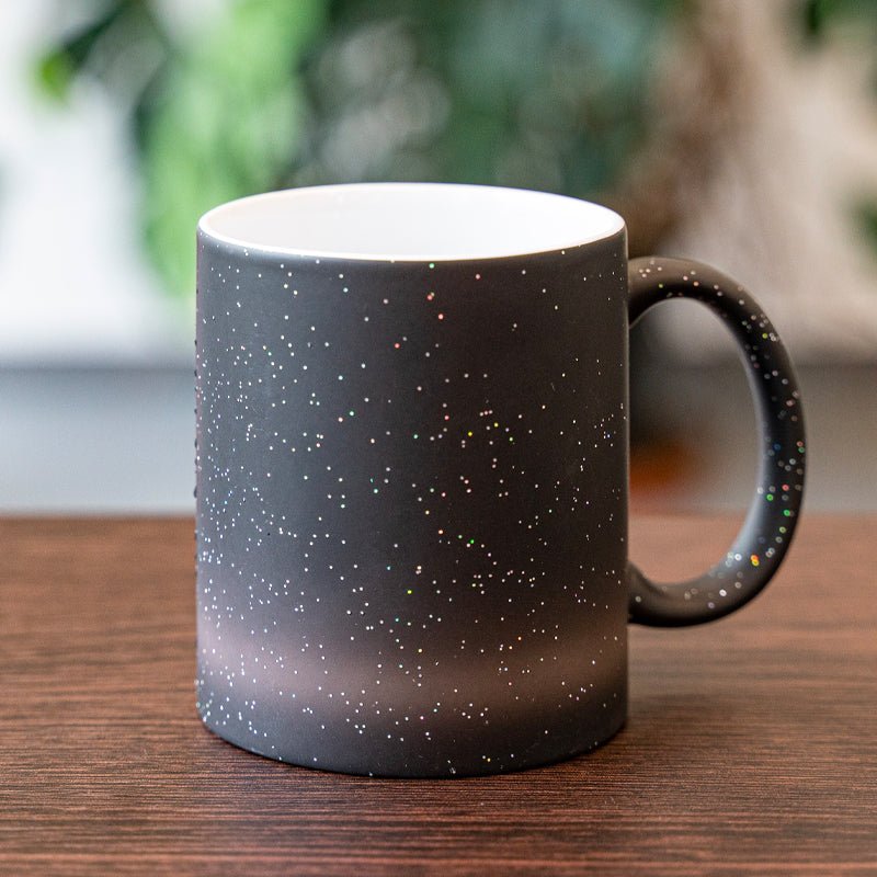 Zaubertasse, Farbwechseltasse mit Glitzerpartikeln - Drucksaal