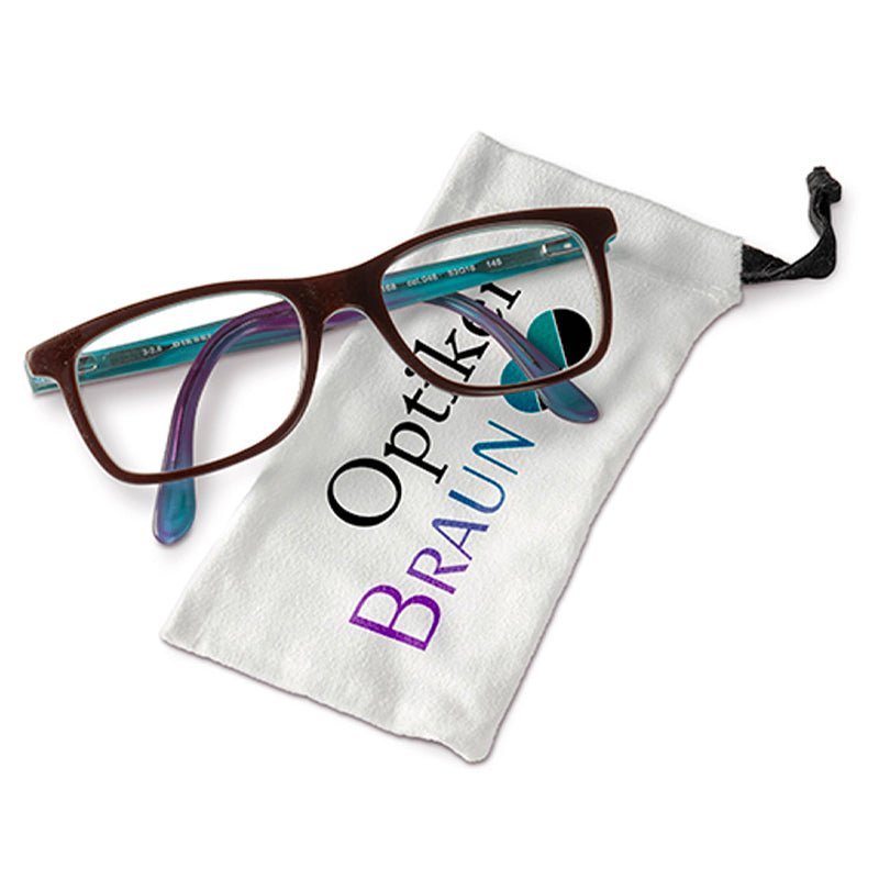Zugbandbeutel z.B. für Brillen aus Velour - Drucksaal